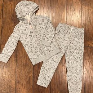 Cat & Jack track suit set EUC
